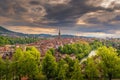 Cityscape Capital City of Bern, Switzerland, Panoramic Scenery Old Town City View and Swiss Architectural Historical Building in B Royalty Free Stock Photo