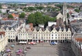 Cityscape and cathedral of Arras, France