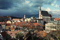 Cityscape Cesky Krumlov and St. Vitus Church and Castle, Czech r