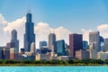 Cityscape Chicago at Lake Michigan