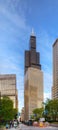 Cityscape of Chicago with the Willis Tower (Sears Tower) Royalty Free Stock Photo