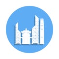 cityscape China icon in badge style. One of Cityscape collection icon can be used for UI, UX Royalty Free Stock Photo