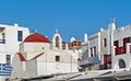 Cityscape of Chora, Mykonos, Greece Royalty Free Stock Photo