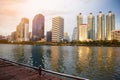 Cityscape city night Skyline Bangkok Thailand Royalty Free Stock Photo