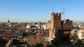 Cityscape of the city of Udine . Royalty Free Stock Photo