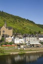 Cityscape of Cochem from the Mosel river.