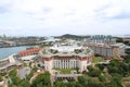 Cityscape of Condominium building complex with Warehouse import-export and Green forest park in singapore, City area Royalty Free Stock Photo