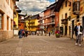 Cityscape Cortina dAmpezzo, Italy Royalty Free Stock Photo