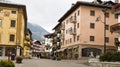 Cityscape Cortina dAmpezzo, Italy Royalty Free Stock Photo
