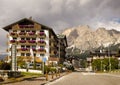 Cityscape Cortina dAmpezzo, Italy Royalty Free Stock Photo