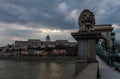 Cityscape with Danube and royal palace in Budapest Royalty Free Stock Photo