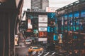 Cityscape at daytime, as seen from the Siam BTS station. Pathum Wan area Royalty Free Stock Photo