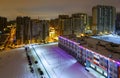 Cityscape of dormitory area of Saint Petersburg, Russia