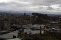 Cityscape Edinburgh skyline old & new architecture Royalty Free Stock Photo