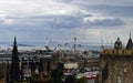 Cityscape Edinburgh skyline old & new architecture Royalty Free Stock Photo