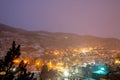 Cityscape of El Tarter, a city with ski slopes in Andorra on the Pyrenees Royalty Free Stock Photo