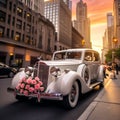 Cityscape Escape: Upholding Tradition in a Chic Vintage Car