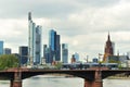 Cityscape of Frankfurt city in daytime