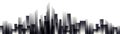 Cityscape futuristic, city skyline, vector illustration Royalty Free Stock Photo