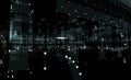 Cityscape futuristic 3d city neon light