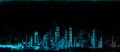 Cityscape futuristic 3d city neon light