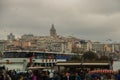 Cityscape with Galata Tower over the Golden Horn in Istanbul, Turkey Royalty Free Stock Photo