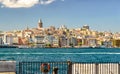 Cityscape with Galata Tower over the Golden Horn in Istanbul Royalty Free Stock Photo