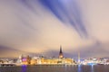 Cityscape of Gamla Stan Old Town Stockholm Royalty Free Stock Photo