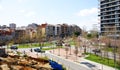 Cityscape with garden area in Collblanc