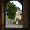 Gate of Burg Turm of Rothenburg Ob der Tauber Royalty Free Stock Photo