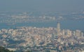 Cityscape of George Town in Penang, Malaysia Royalty Free Stock Photo