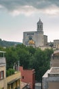 The cityscape in Gerona, Spain Royalty Free Stock Photo