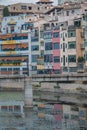 The cityscape in Gerona, Spain Royalty Free Stock Photo