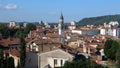 Cityscape of Gorizia, an Italian city in the autonomous region of Friuli, located on the Slovenian border