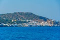 Cityscape of Greek town Mandraki at Nisyros island in Greece