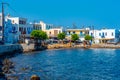 Cityscape of Greek town Mandraki at Nisyros island in Greece