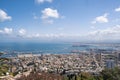 The cityscape of Haifa city and metropolitan area Royalty Free Stock Photo