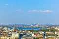 Cityscape of Hamburg from the famous tower Michaelis