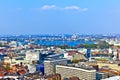 Cityscape of Hamburg from the famous tower Michaelis