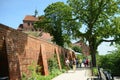 Cityscape of Havelberg with Havel River with the Cathedral in ba