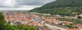 Cityscape of Heidelberg. Panorama format.