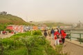 Cityscape of Helgoland, popular German paradise holiday island in the North Sea