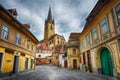 Cityscape of historical center of Sibiu town