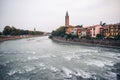 Panorama of Verona, Itali Royalty Free Stock Photo