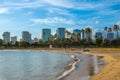 cityscape of honolulu in oahu island, hawaii, us Royalty Free Stock Photo