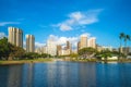 Cityscape of honolulu in oahu island, hawaii, us Royalty Free Stock Photo