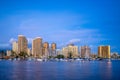 Cityscape of honolulu in oahu island, hawaii, us Royalty Free Stock Photo