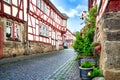 Cityscape of the idyllic old town Lich in der Wetterau, Germany Royalty Free Stock Photo