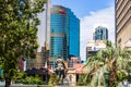 Cityscape image of Brisbane skyline in downtown Brisbane, Australia, 2021