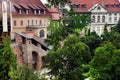 Cityscape image of Budapest in summer. Beautiful historical buildings in Buda, Gellert hill.